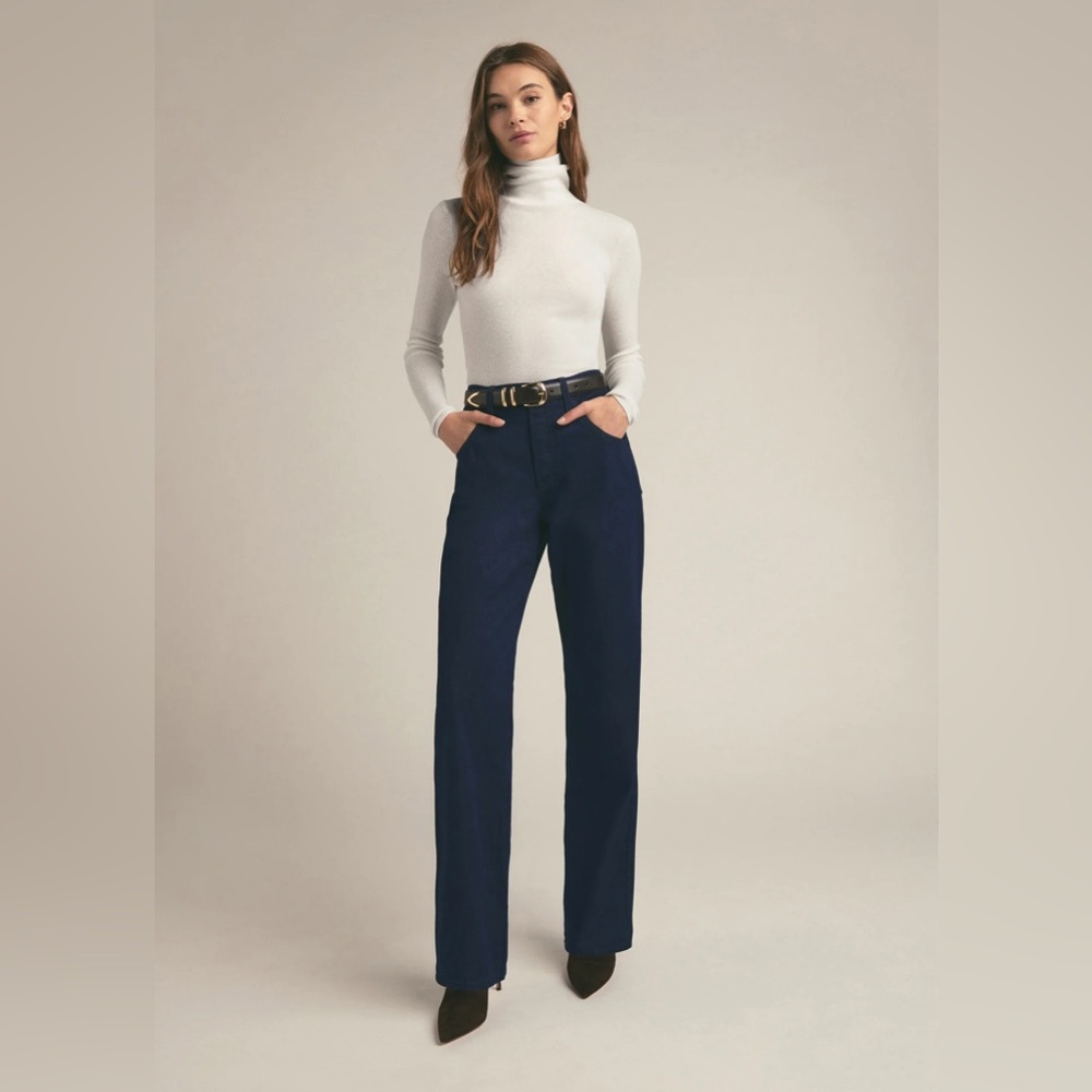 Favorite Daughter The Jennifer High Rise Loose Straight Jeans in Stout Size 29
